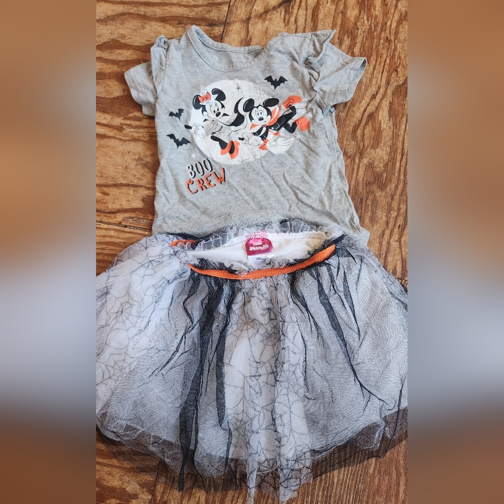 Disney Minnie Mouse Shirt Tulle Skirt Outfit